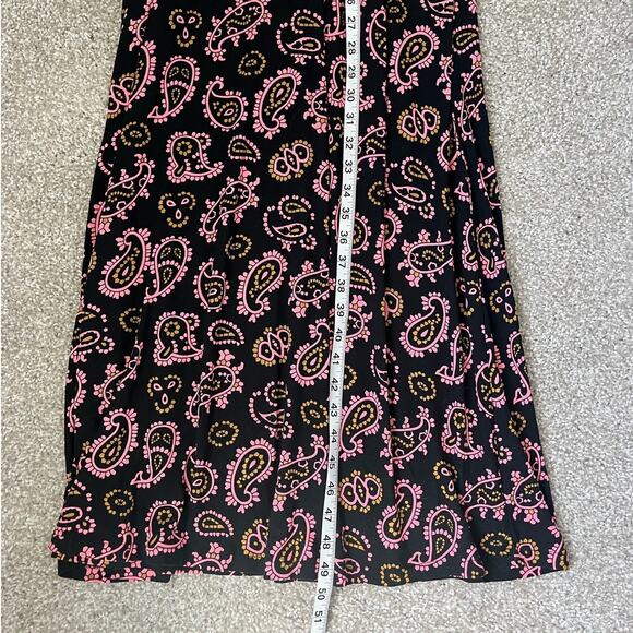 Boden Evelyn Jersey Midi Dress Azalea Paisley Womens Size 10 Long - Picture 11 of 11